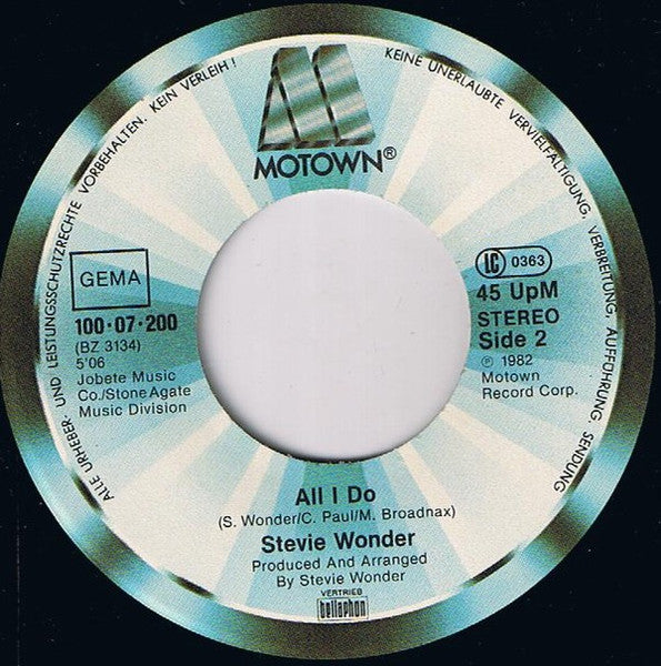 Stevie Wonder : That Girl (7", Single)