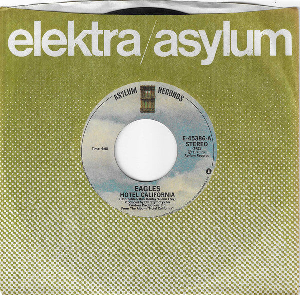 Eagles : Hotel California (7", Single, Styrene, PRC)