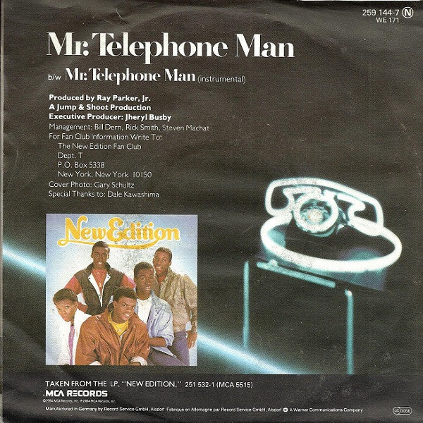 New Edition : Mr. Telephone Man (7")