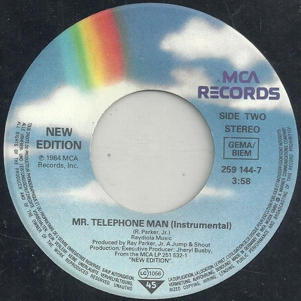 New Edition : Mr. Telephone Man (7")