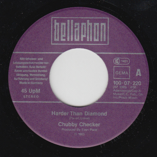 Chubby Checker : Harder Than Diamond / Running (7", Single)