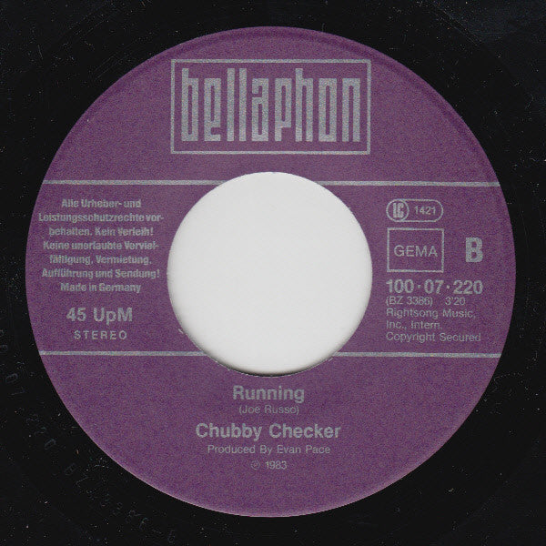 Chubby Checker : Harder Than Diamond / Running (7", Single)