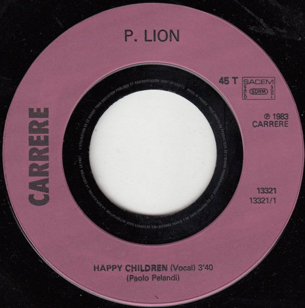P. Lion : Happy Children (7", Single)