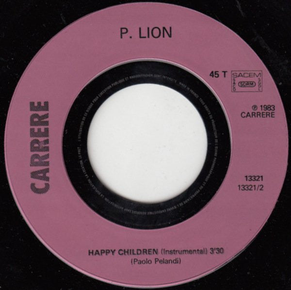 P. Lion : Happy Children (7", Single)
