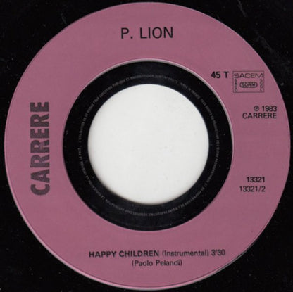 P. Lion : Happy Children (7", Single)
