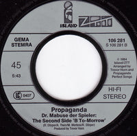Propaganda : Dr. Mabuse (7", Single)