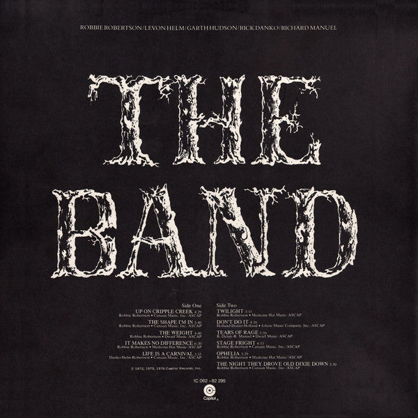The Band : The Best Of The Band (LP, Comp)