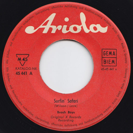 Beach Boys* : Surfin' Safari (7", Single, Mono)