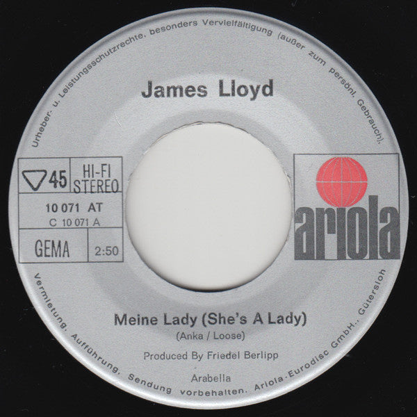 James Lloyd : Meine Lady (She's A Lady) (7", Single)