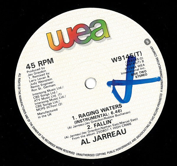 Al Jarreau : Raging Waters (12")
