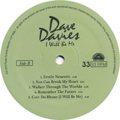 Dave Davies : I Will Be Me (LP, Album)