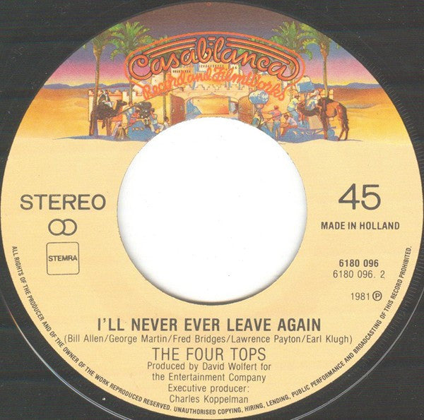 The Four Tops* : Don't Walk Away (7", Single)