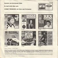 Conny Froboess : Gestern Um Dreiviertel Zehn / Es Muss Nicht Dies Sein (7", Single)