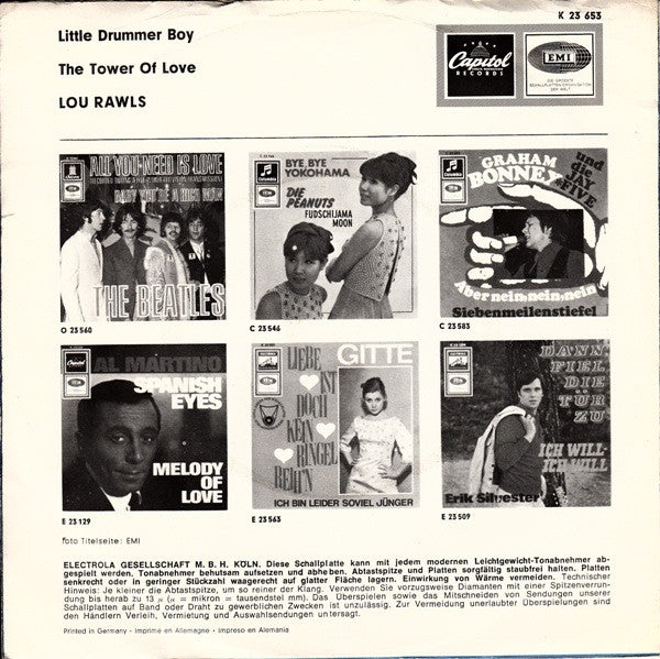 Lou Rawls : Little Drummer Boy (7", Single)