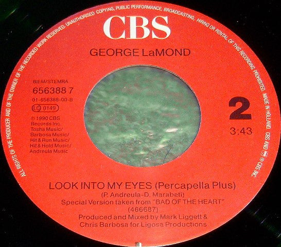 George LaMond : Look Into My Eyes (7", Single)