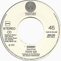 Status Quo : Living On An Island / Runaway (7", Single)