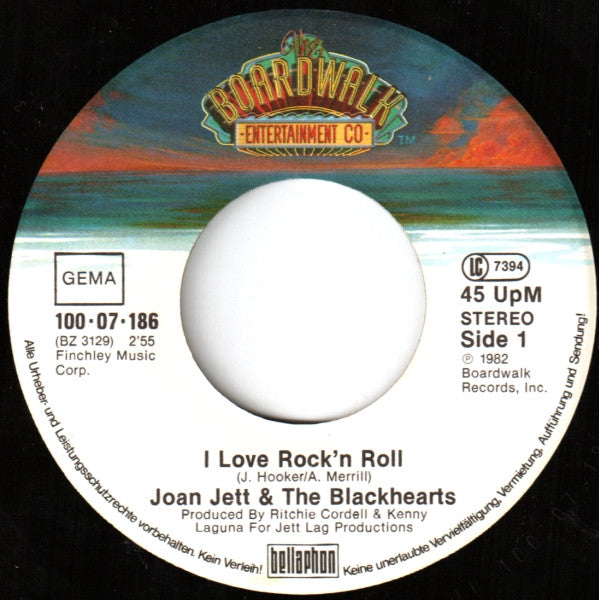 Joan Jett & The Blackhearts : I Love Rock'n Roll (7", Single)