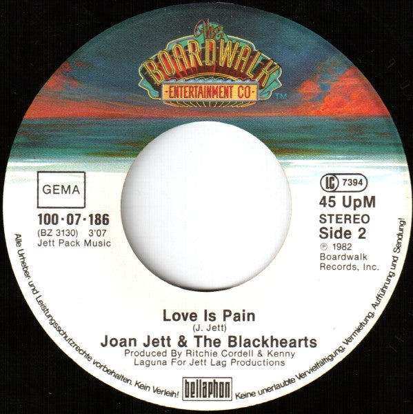 Joan Jett & The Blackhearts : I Love Rock'n Roll (7", Single)