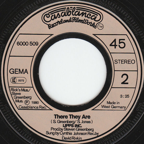 Lipps, Inc. : How Long (7", Single)