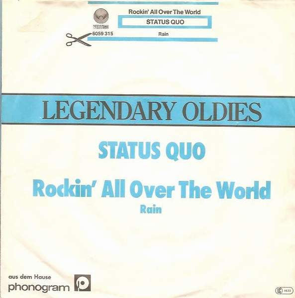 Status Quo : Rockin' All Over The World / Rain (7", Single)