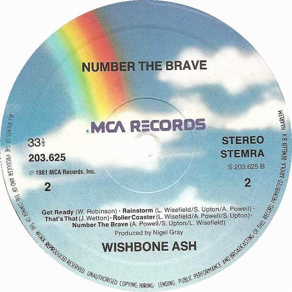 Wishbone Ash : Number The Brave (LP, Album)