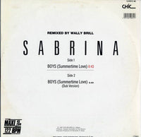 Sabrina : Boys (Summertime Love) Remixed (12", Maxi)