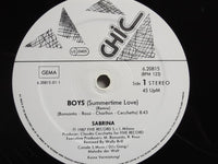 Sabrina : Boys (Summertime Love) Remixed (12", Maxi)