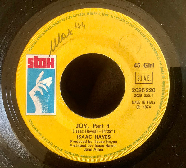 Isaac Hayes : Joy Part 1 (7")