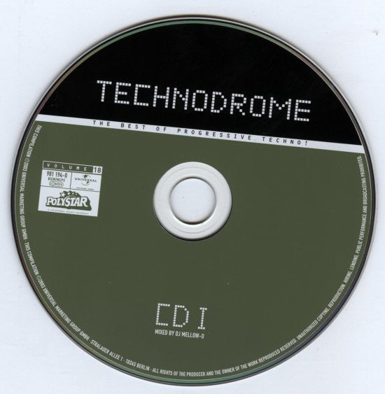 Various : Technodrome Volume 18 (CD, Copy Prot., Mixed + CD, Comp, Copy Prot.)