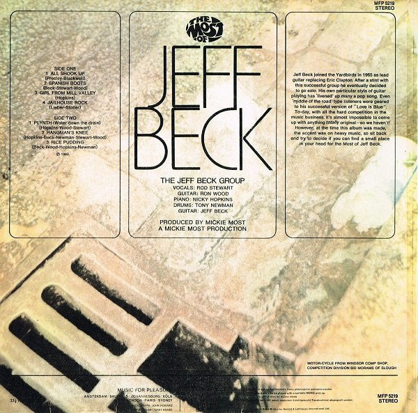 Jeff Beck : The Most Of Jeff Beck (LP, Album, RE)