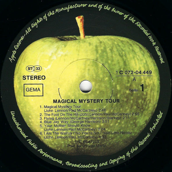 The Beatles : Magical Mystery Tour Plus Other Songs (LP, Comp, RE)