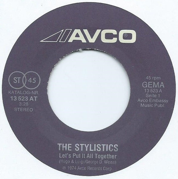 Stylistics* : Let's Put It All Together (7", Single)