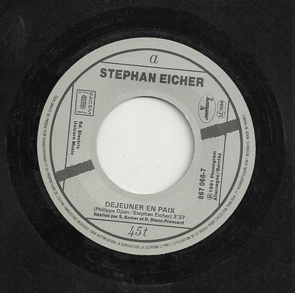 Stephan Eicher : Déjeuner En Paix (7", Single, Pap)
