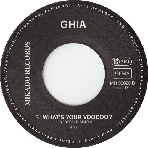 Ghia : You Won't Sleep On My Pillow / What's Your Voodoo? (7")