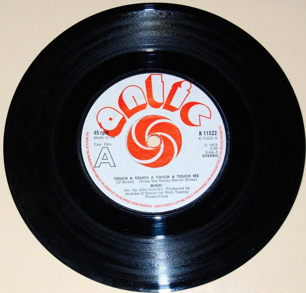 Binzi : Touch A Touch A Touch A Touch Me (7", Sol)