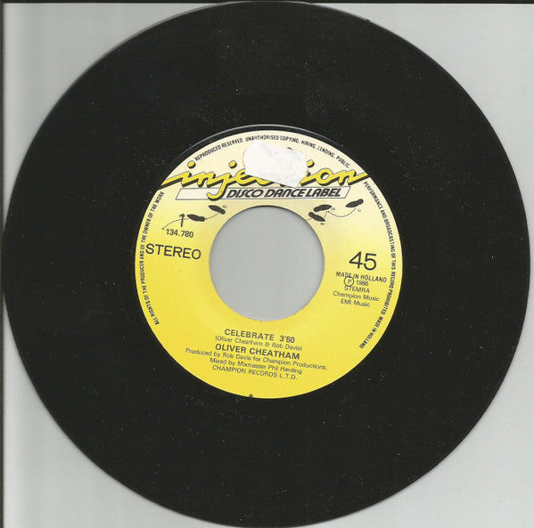 Oliver Cheatham : Celebrate (7", Single)