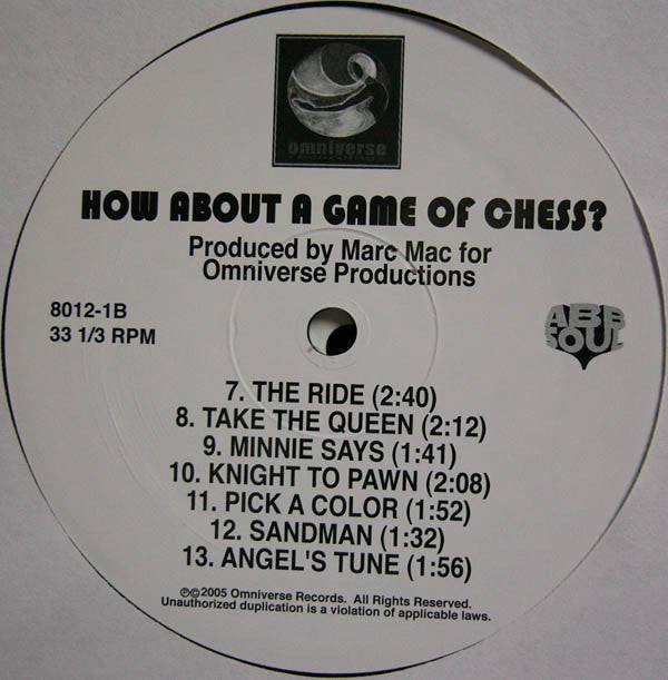 Marc Mac : How About A Game Of Chess? (2xLP, Album)