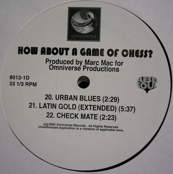 Marc Mac : How About A Game Of Chess? (2xLP, Album)