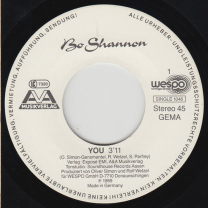 Bo Shannon : You  - It's Allright (7", Single)