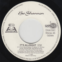 Bo Shannon : You  - It's Allright (7", Single)