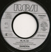 Sandra : Hi! Hi! Hi! (7", Single)