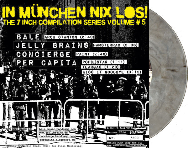 Various :  In München Nix Los! The 7 Inch Compilation Series Volume #5 (7", EP, Comp, Ltd, Gre)
