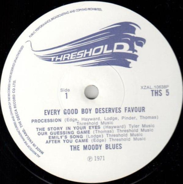 The Moody Blues : Every Good Boy Deserves Favour (LP, Album)