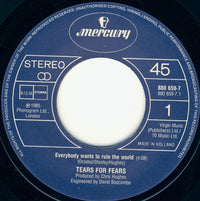 Tears For Fears : Everybody Wants To Rule The World (7", Single)