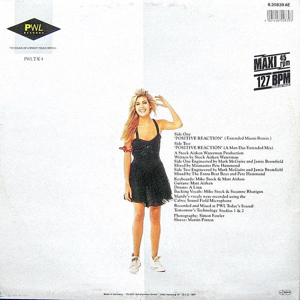 Mandy* : Positive Reaction (12", Maxi)
