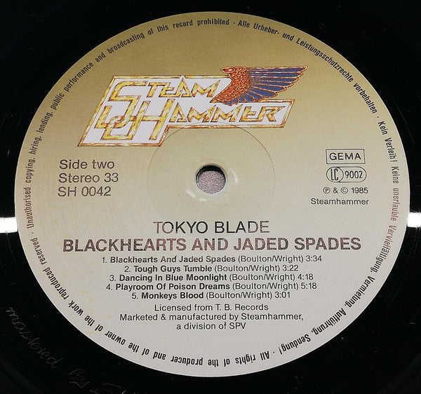 Tokyo Blade : Blackhearts & Jaded Spades (LP, Album)