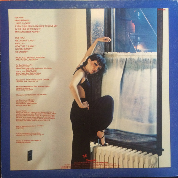 Pat Benatar : In The Heat Of The Night (LP, Album, Club)