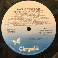 Pat Benatar : In The Heat Of The Night (LP, Album, Club)