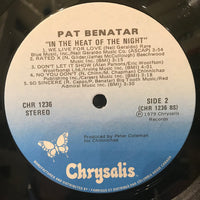 Pat Benatar : In The Heat Of The Night (LP, Album, Club)