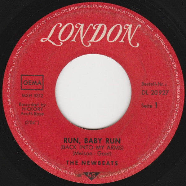 The Newbeats : Run Baby Run   (7")